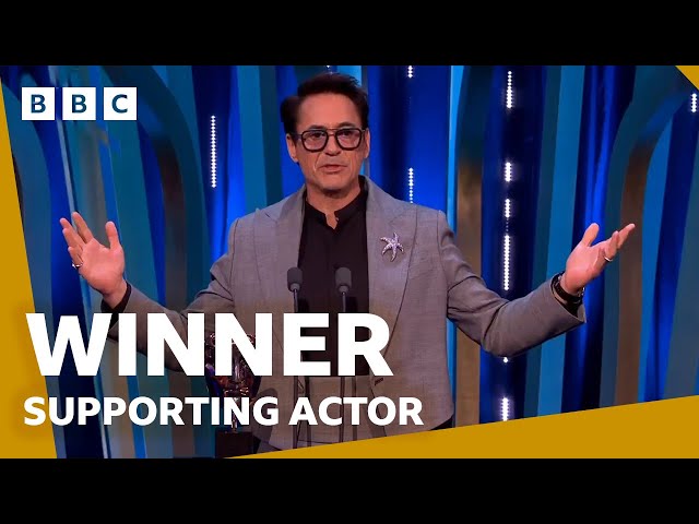 Robert Downey Jr. wins Best Supporting Actor   | BAFTA Film Awards 2024  - BBC