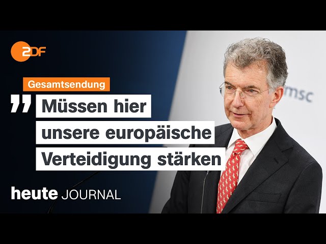 ⁣heute journal vom 18.02.2024 Münchner Sicherheitskonferenz, europäische Verteidigung, Berlinale