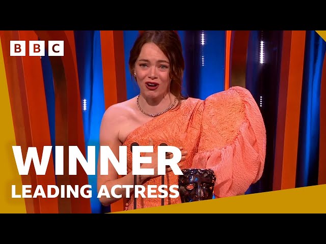 Emma Stone wins Leading Actress | BAFTA Film Awards 2024 - BBC