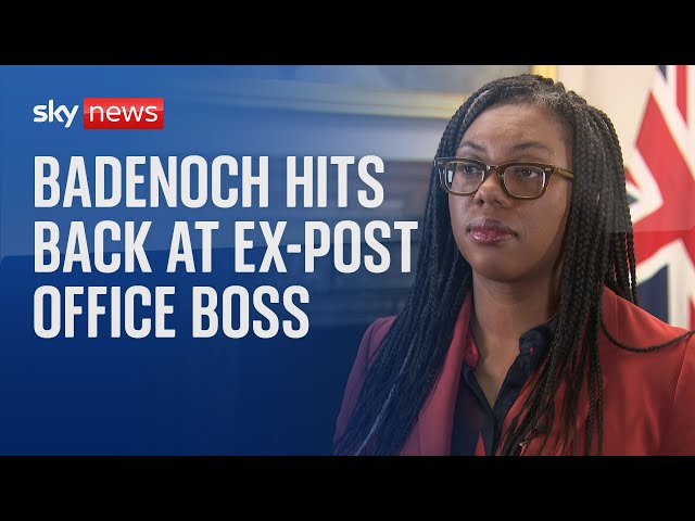 Kemi Badenoch hits back at former Post Office boss in Horizon compensation row