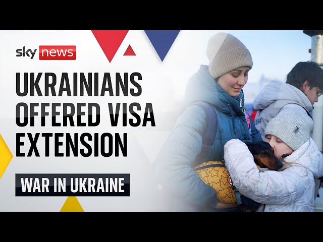 Ukrainians offered 18-month visa extension to stay in UK