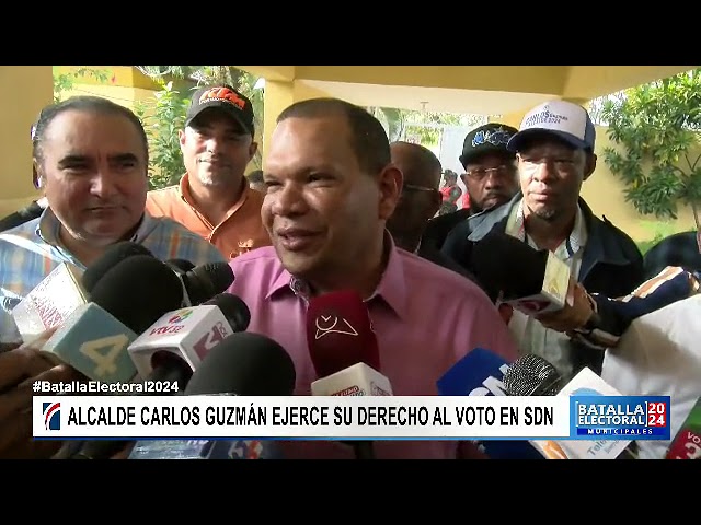 #BatallaElectoral2024: Momento en que Carlos Guzmán ejerce su derecho al voto, antes de las 5:00 pm.