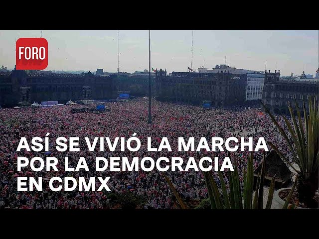 Así fue la Marcha Nacional por Nuestra Democracia 2024 en Ciudad de México - Las Noticias