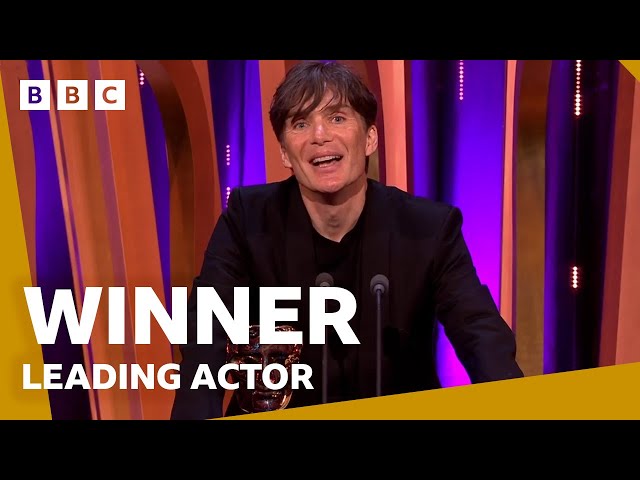 Cillian Murphy wins Leading Actor  | BAFTA Film Awards 2024 - BBC