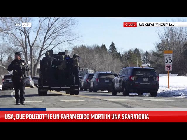 Usa, due agenti e un paramedico morti in sparatoria