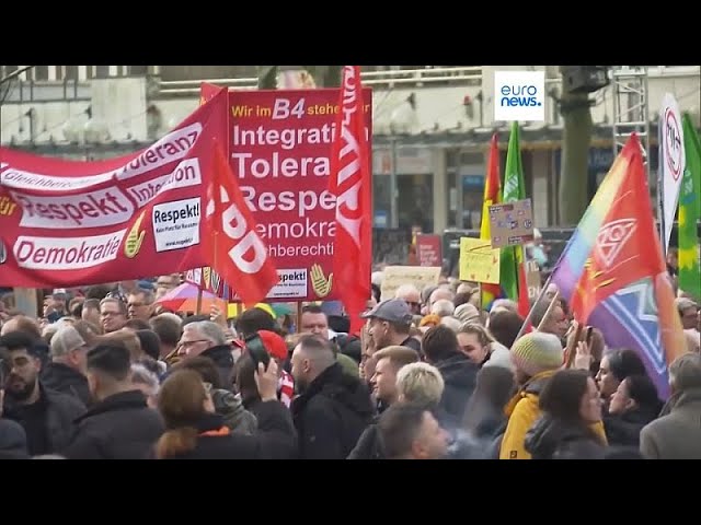 Protestas en Alemania contra el aumento de la xenofobia y la ultraderecha