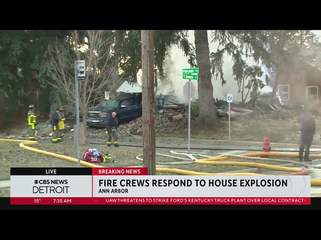 Fire officials investigating Ann Arbor house explosion