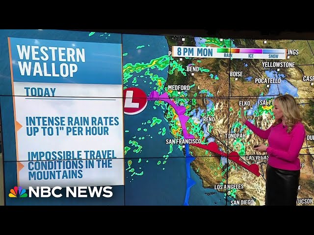 Another atmospheric river headed to the West Coast