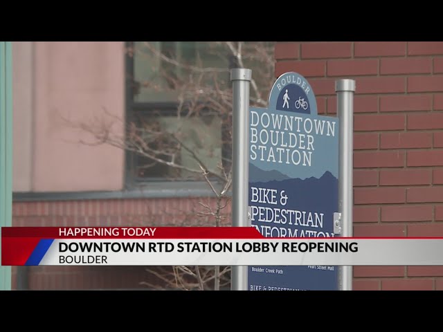 Boulder RTD station to reopen Monday