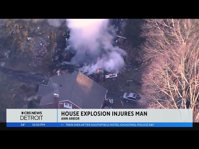 Man injured in house explosion in Ann Arbor