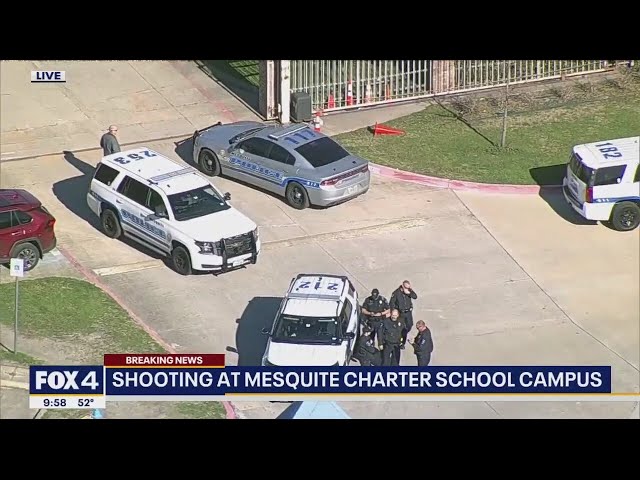 Mesquite charter school shooting: Police exchange gunfire with suspect