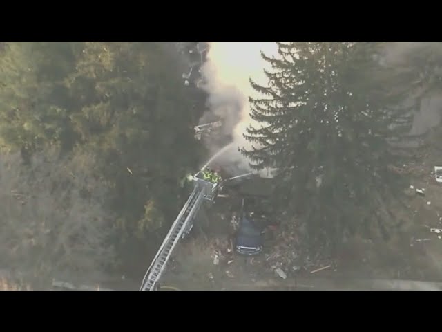 House explodes in Ann Arbor, Michigan