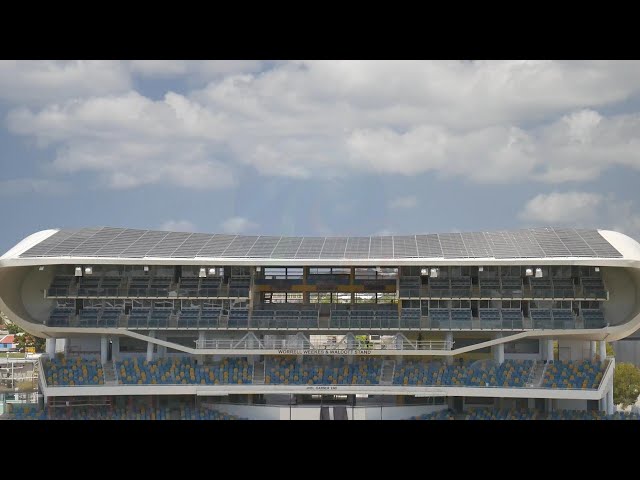 Kensington Oval fitted with solar panels