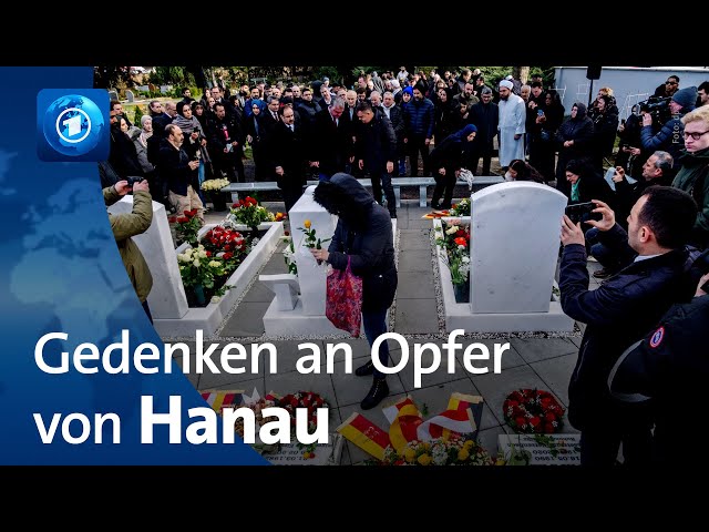 ⁣Gedenken an die Opfer des Amoklaufs von Hanau