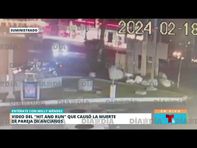 Captado en video "hit and run" que provocó muerte de pareja de ancianos