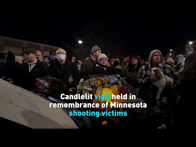 Candlelit vigil held in remembrance of Minnesota shooting victims