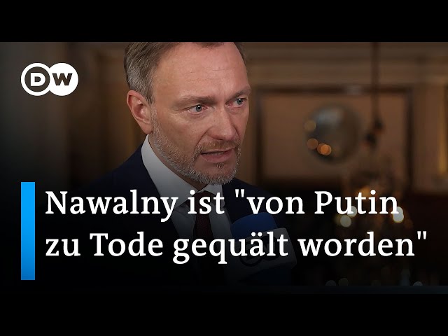 ⁣Lindner zum Tod von Nawalny: Daraus "müssen Konsequenzen folgen" | DW Nachrichten