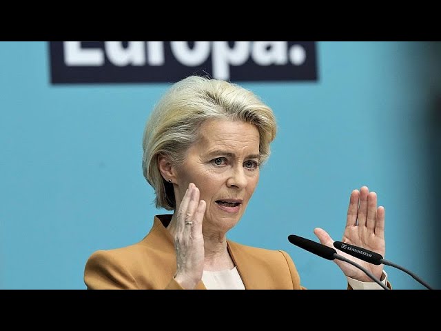 EU must keep its democracy 'safe and secure,' von der Leyen says after announcing re-elect