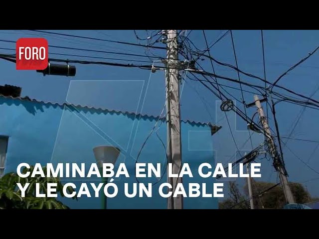 ⁣Abuelito recibe descarga eléctrica de cable que le cayó, CDMX - Paralelo 23
