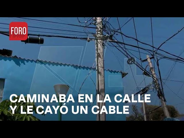 Abuelito recibe descarga eléctrica de cable que le cayó, CDMX - Paralelo 23