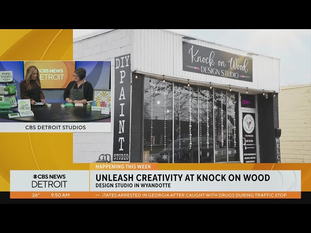 ⁣Unleash your creativity at Knock on Wood Wyandotte