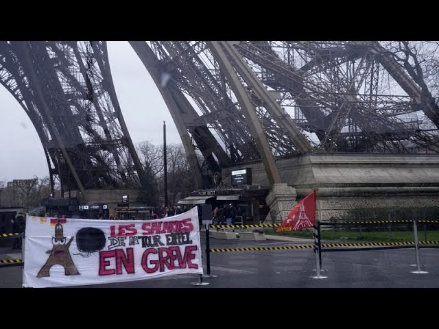 Enttäuschte Touristen in Paris: Am Eiffelturm wird erneut gestreikt