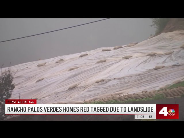 Rancho Palos Verdes homes red-tagged due to slide