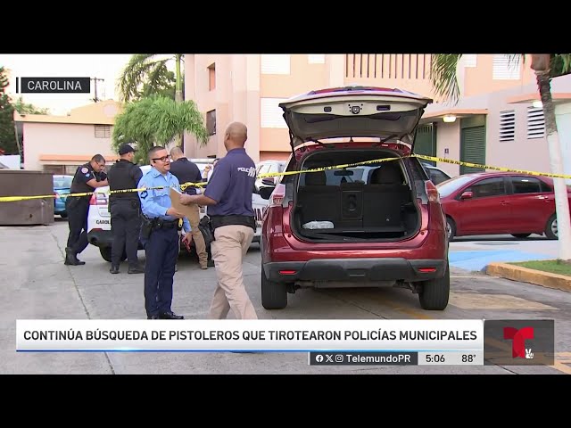 Continúa búsqueda de sujetos que dispararon contra policías