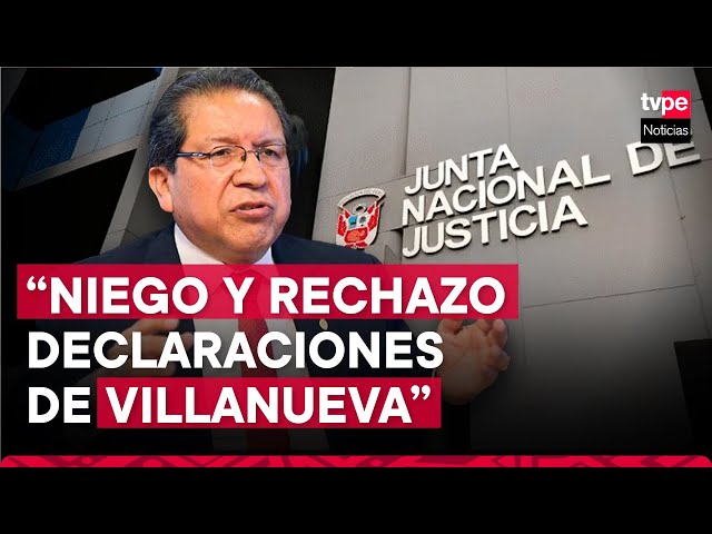 Fiscal supremo Pablo Sánchez rechaza declaraciones de Jaime Villanueva