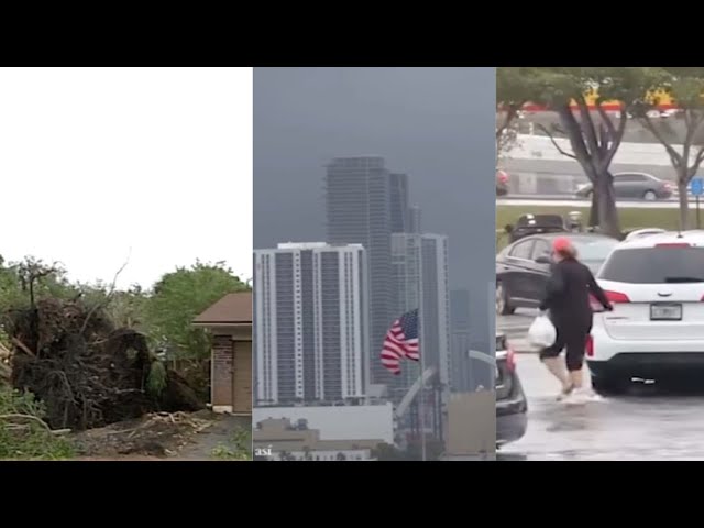 Tormenta causo daños en todo Miami: inundaciones, vuelos detenidos, trombas y caídas de árboles