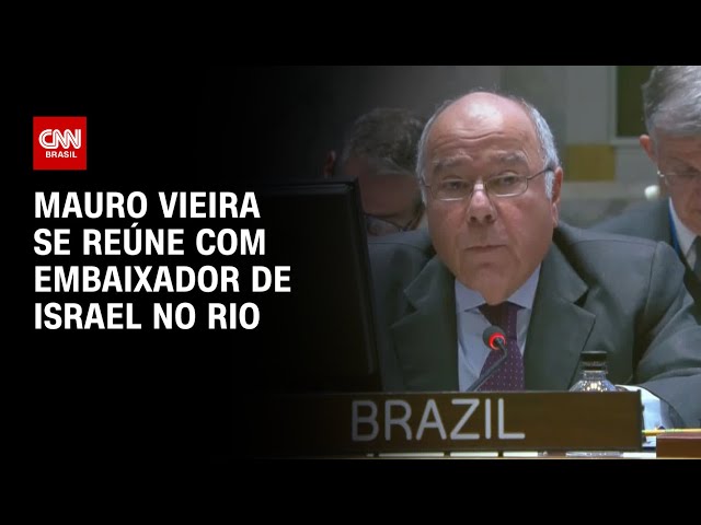 Mauro Vieira se reúne com embaixador de Israel no Rio | CNN PRIME TIME