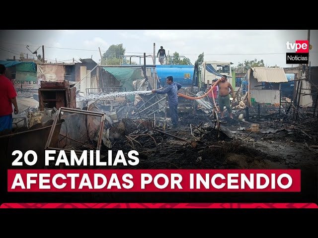 Ica: familias quedan a la intemperie tras incendio de gran magnitud