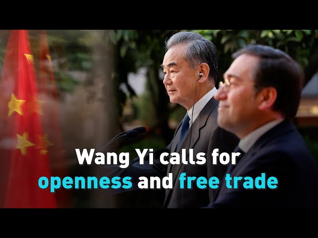 Wang Yi calls for openness and free trade