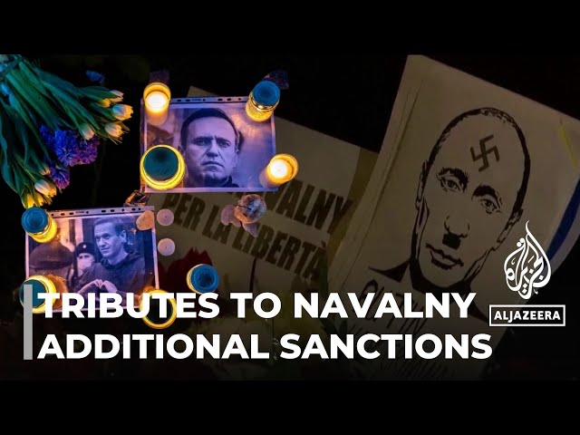 Tributes to Alexei Navalny: EU & US. mull more sanctions