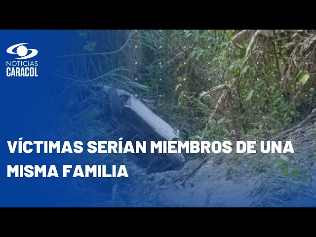 Aparatoso accidente de tránsito en Antioquia deja cuatro personas muertas