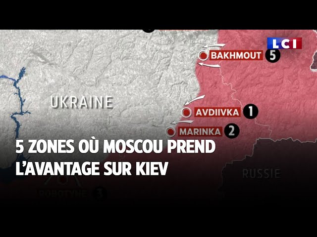 5 zones où Moscou prendrait l'avantage à la fois