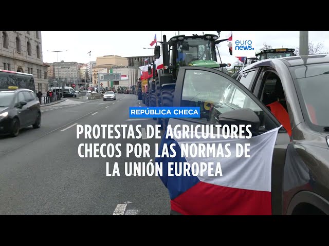 La tractorada en Praga se mueve entre la confianza y la desconfianza en las políticas de la UE