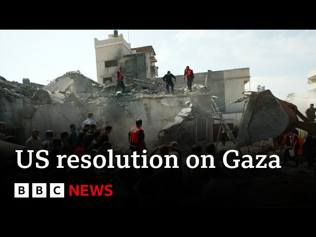 Israel-Gaza war: US calls for temporary ceasefire in UN text | BBC News