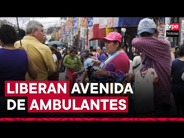 SJL: municipalidad realiza operativo para liberar avenida de vendedores ambulantes