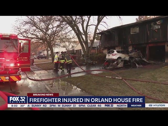 Firefighter injured in Orland Park house fire