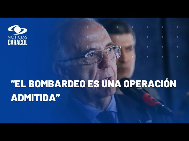 Campamentos del Clan del Golfo se pueden bombardear, aclara el ministro de Defensa