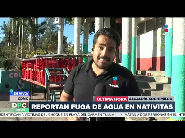 Reportan fuga de agua en Nativitas, Xochimilco, CDMX | DPC con Nacho Lozano