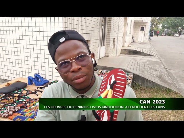 CAN 2023 : les oeuvres du Béninois Livius Kindohoun accrochent