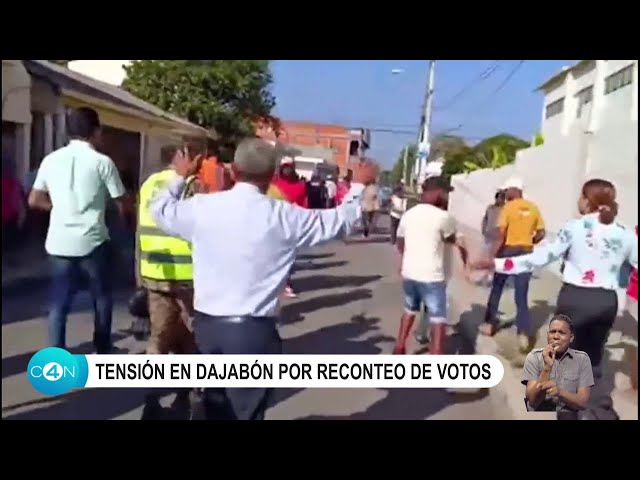 Tensión en Dajabón por reconteo de votos