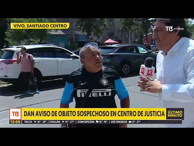 Evacúan Centro de Justicia por aviso de bomba: Carabineros realiza operativo