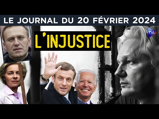 Julian Assange / A. Navalny : les bons et les méchants de l’Occident - JT du mardi 20 février 2024