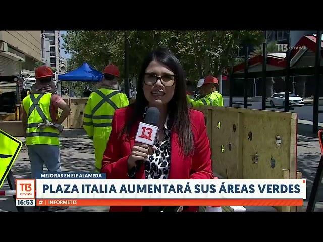 Mejoras en Eje Alameda: Plaza Italia aumentará sus áreas verdes