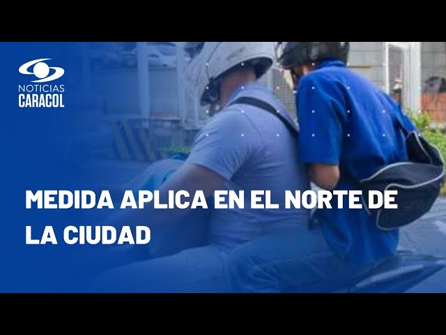 Barranquilla extiende restricción de parrillero hombre en moto