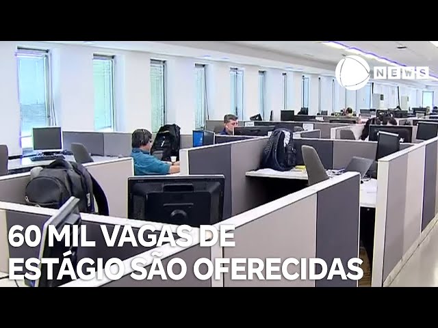 60 mil vagas de estágio e jovem aprendiz são oferecidas