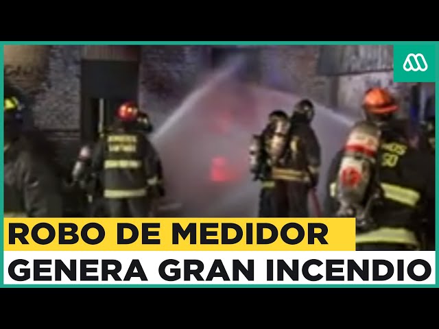 Incendio se habría provocado por robo de medidor de gas